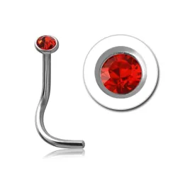 18 Gauge | Light Siam Surgical Steel Nose Stud