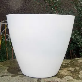 30cm Savannah Planter White Matt Plant Pot