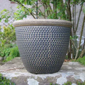 40cm Cromarty Antique Gold Plant Pot