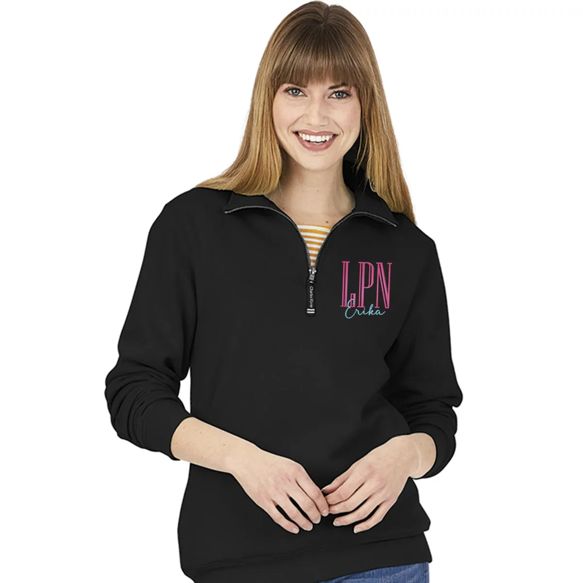 9359 |  Charles River  Unisex (mens) Quarter Zip Sweatshirt with Tall Certifications