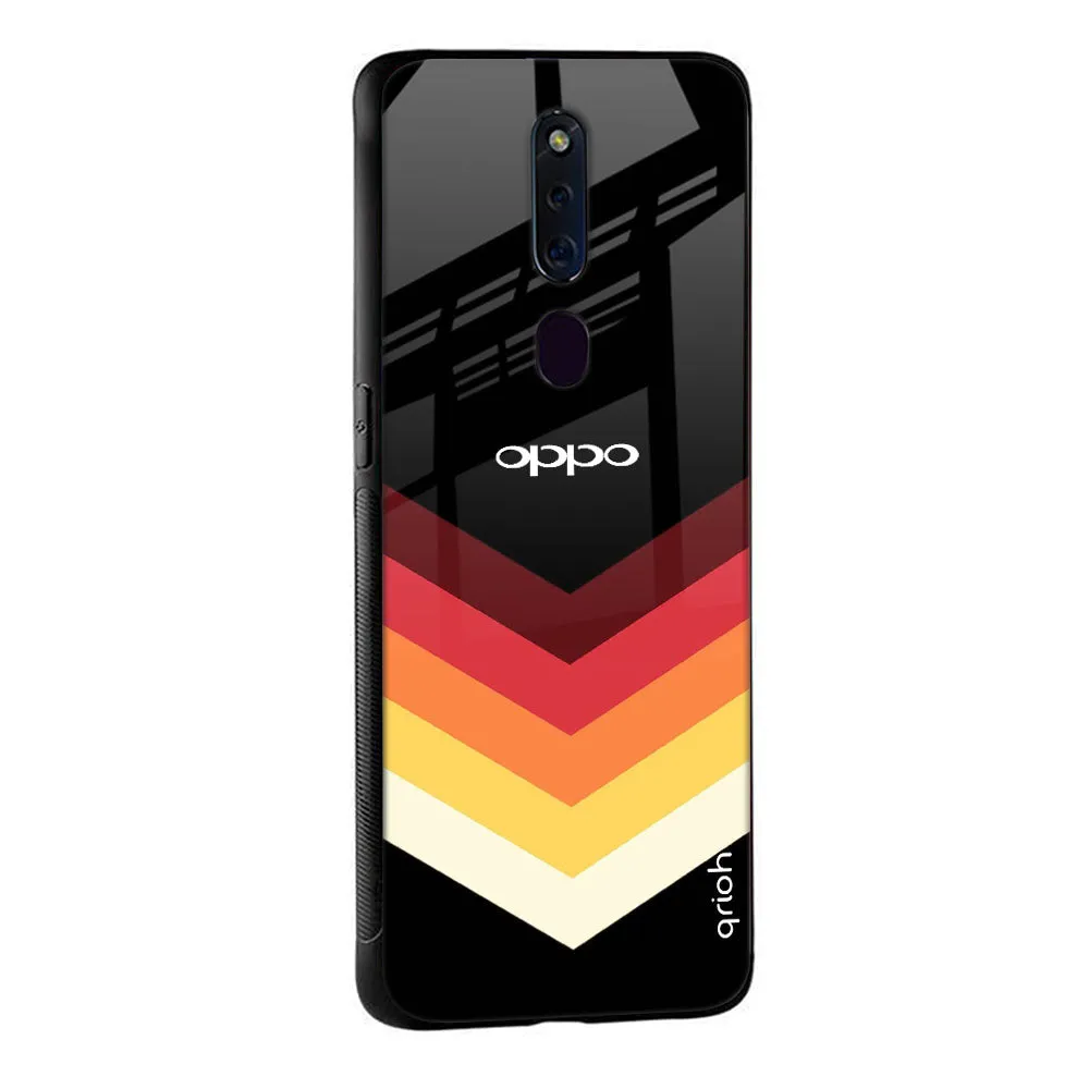 Abstract Arrow Pattern Glass Case For Oppo Find X2