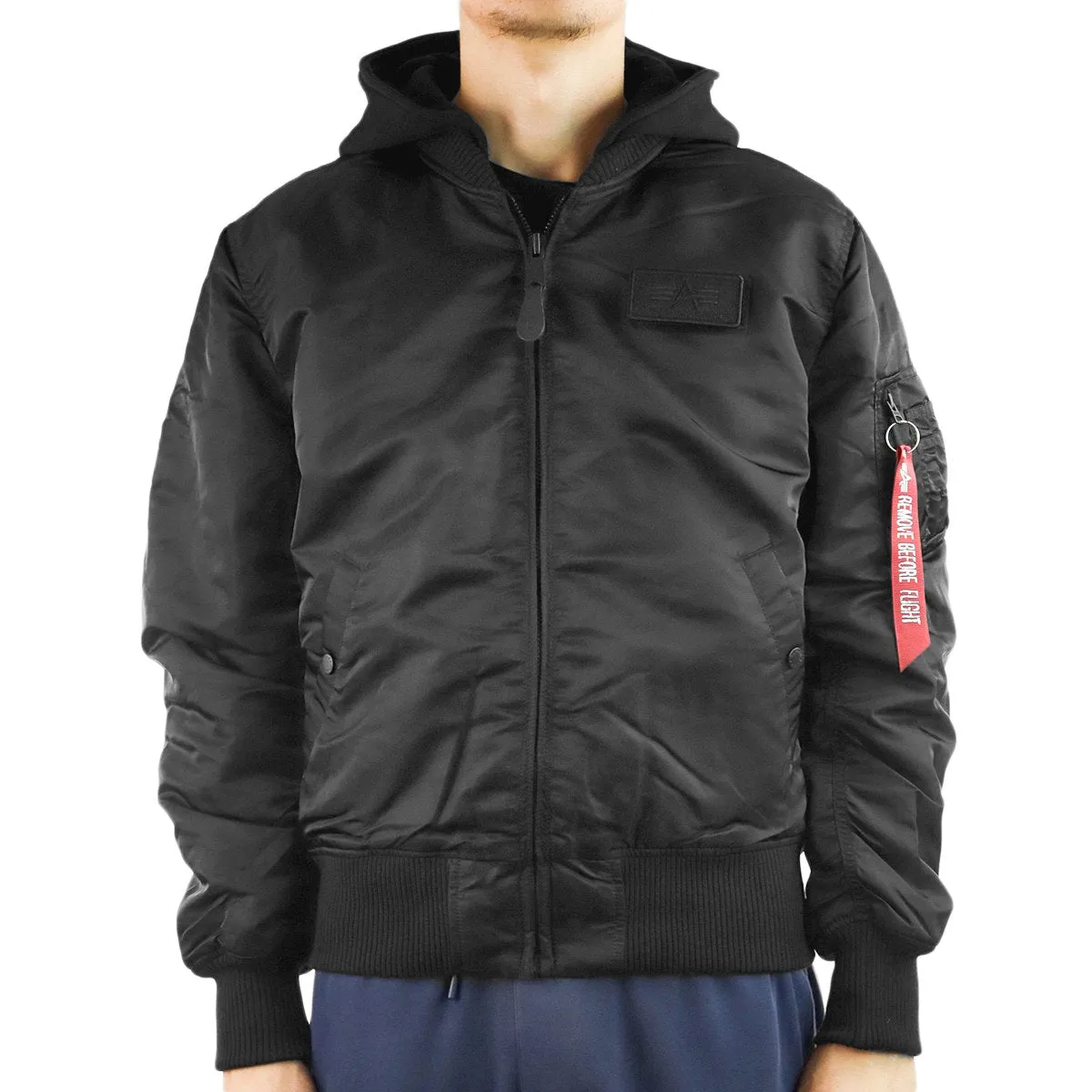 Alpha Industries Inc MA-1 Back Print Winter Jacke 128113-583 - schwarz-gold