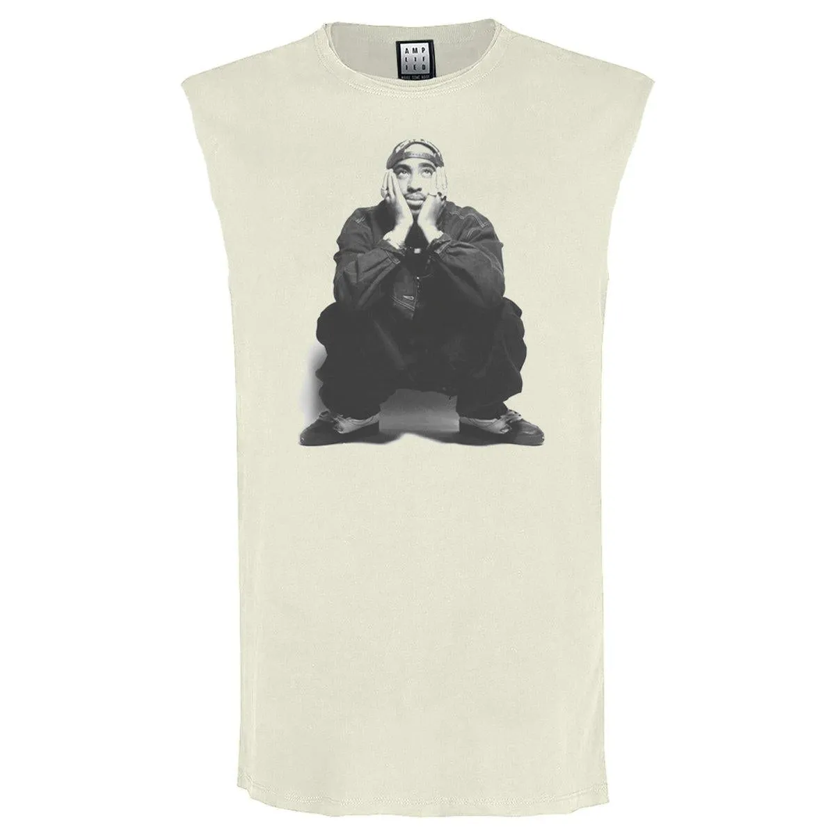 Amplified Unisex Adult Contemplation Tupac Shakur Sleeveless Tank Top