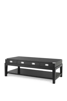 Black 3 Drawer Coffee Table | Eichholtz Military