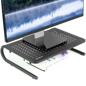 Black Monitor and Laptop Riser Stand