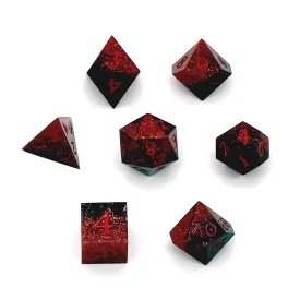 Blood Hunter Custom Sharp Edge Resin 7pc Dice Set