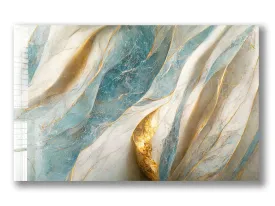 Blue & Golden Marble Design