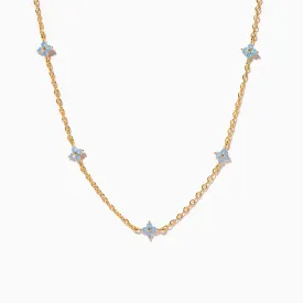 Blue Blossom Love Necklace