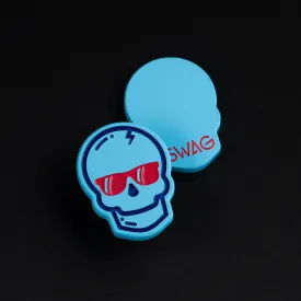 Blue Skull Ball Marker