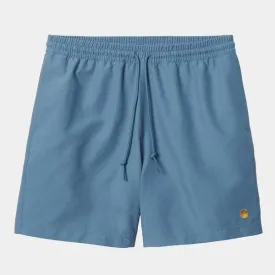 Carhartt WIP Chase Swim Trunk Icy Water - Gold