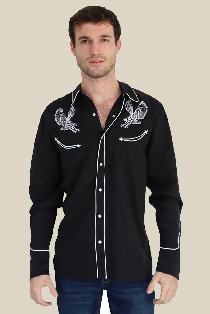 Double Eagle Men's Shirt Black