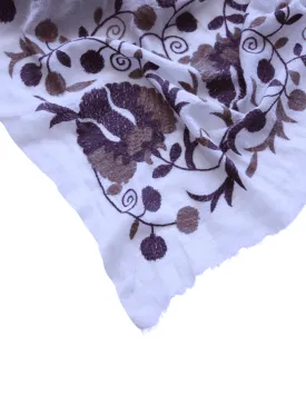 Embroidered Zagora Shawl