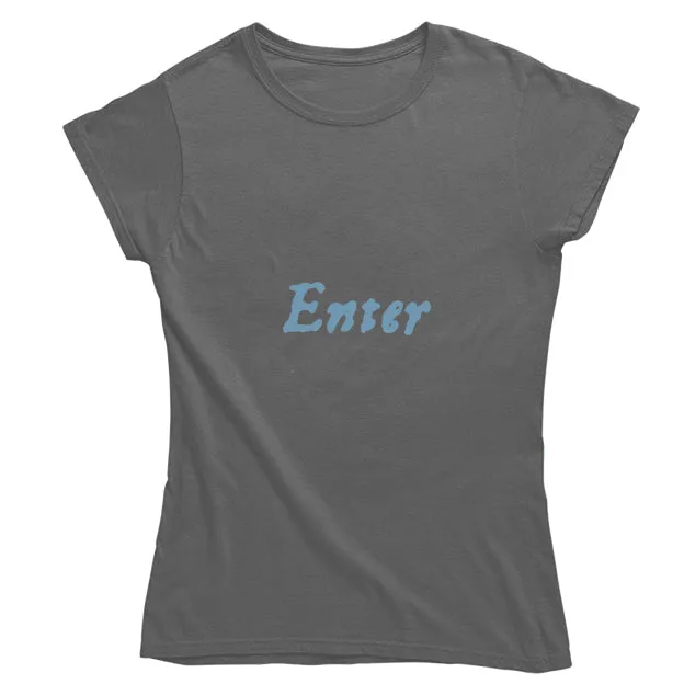 Enter ... Exeunt First Folio T-shirt - Grey - Choice of Shapes/Styles