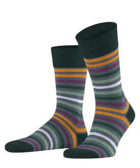 Falke 13279 6870 Tinted Stripe Sock Aqua/Black