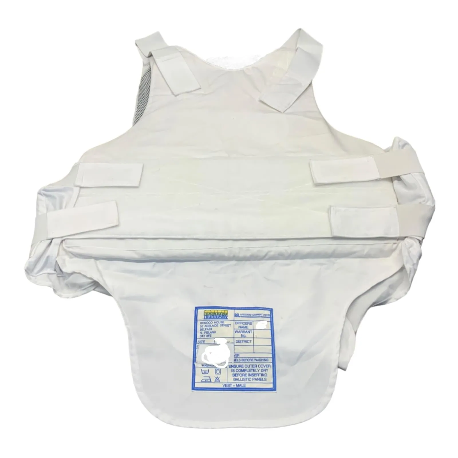 Highmark White Covert Body Armour Ballistic Stab Vest L/XT OA526B