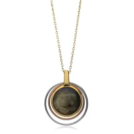 Labradorite Contemporary Round Pendant