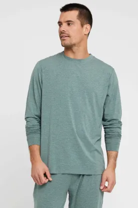 Men's Long Sleeve Crew Neck - Moss Green