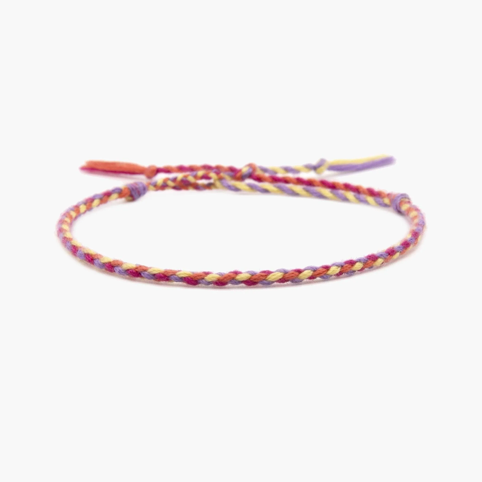 Pranayama Cotton Bracelet (Red/Yellow)