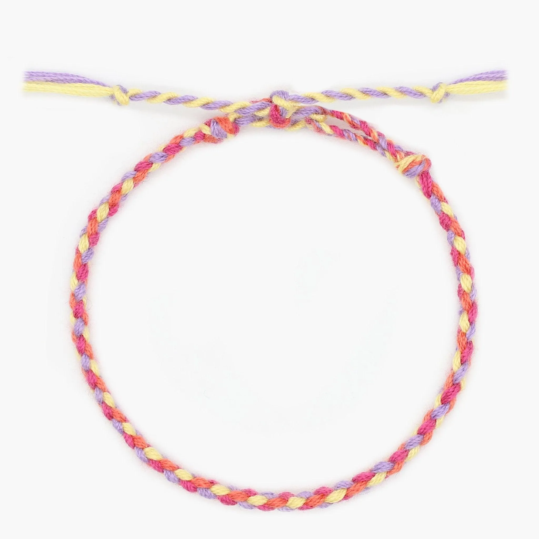 Pranayama Cotton Bracelet (Red/Yellow)