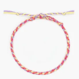 Pranayama Cotton Bracelet (Red/Yellow)