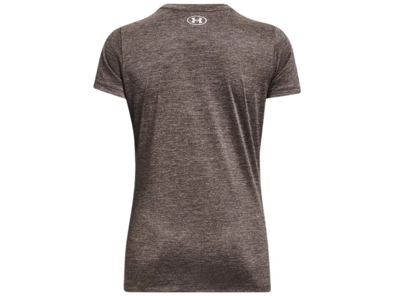 Under Armour Ladies Tech Twist Tee (Ash Taupe)